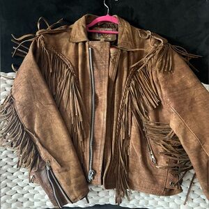 Vintage Leather Fringe Jacket